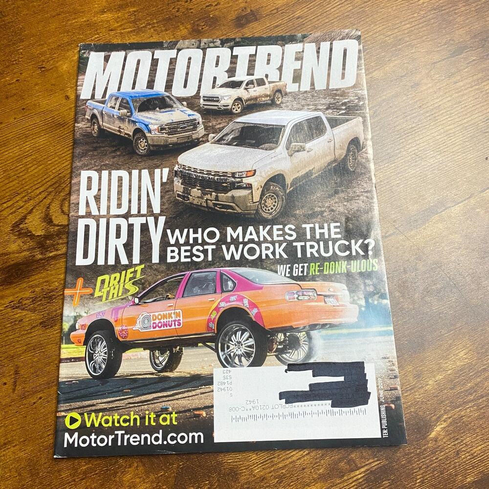 MOTOR TREND MAGAZINE-------JUNE 2019